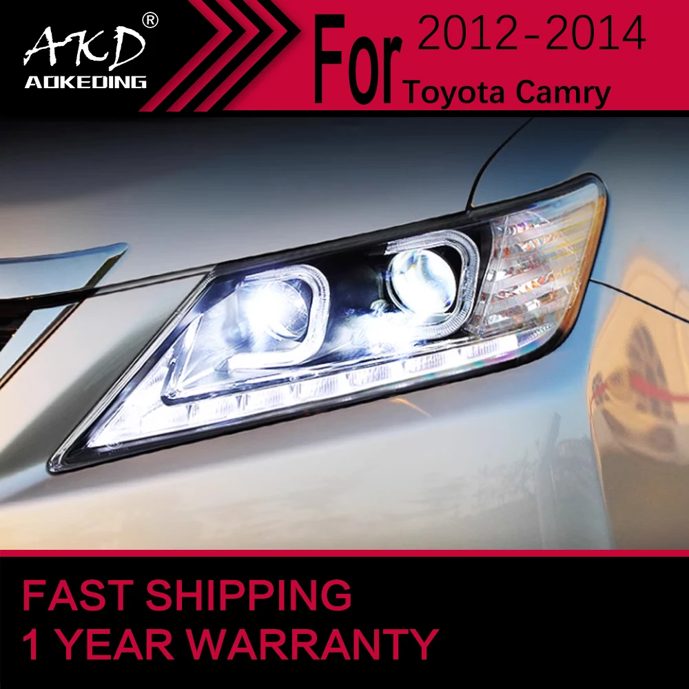 

Автомобильные фары для Toyota Camry v50 светодиодный передние фары 2012-2014 Camry передние фары Drl Проекционные линзы автомобильные аксессуары
