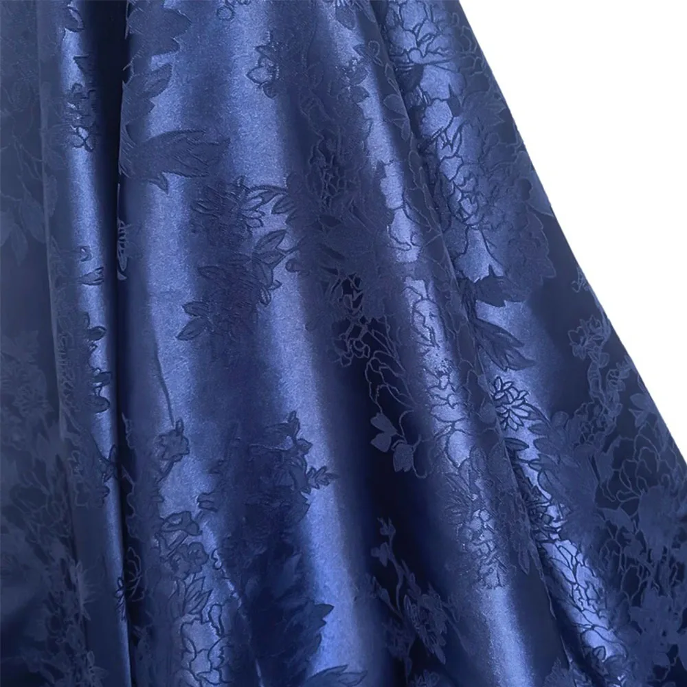 59inch Peony Brocade Jacquard Damask Upholstery Sofa Fabric Curtains Dining Chair Cover Home Decoration Pillow Cushion Materials