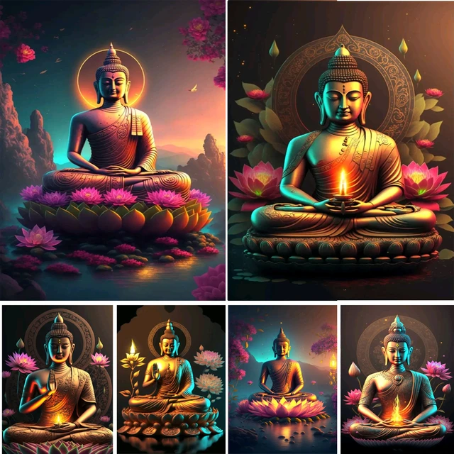 Diy 5D Diamond Painting 2023 New Buddha Full Square/Round Mosaic