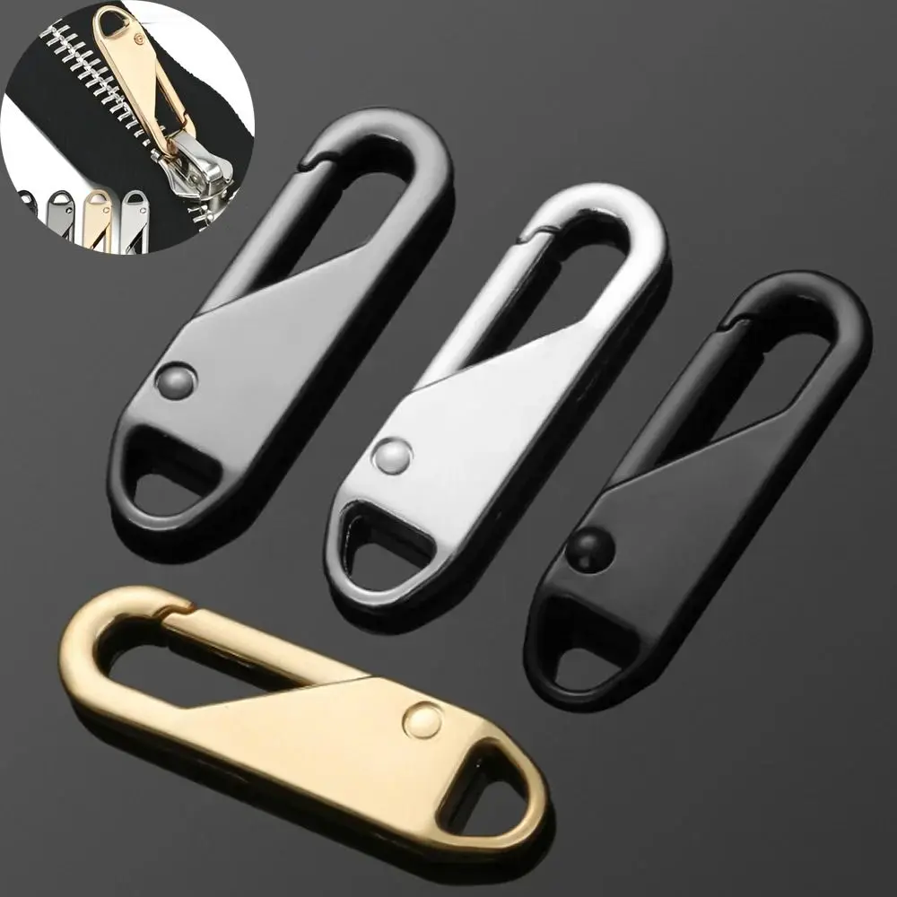 10Pcs Removable Sewing Craft Zipper Slider Puller Instant Zipper Repair Kit Replacement for Broken Bag Suitcase Head