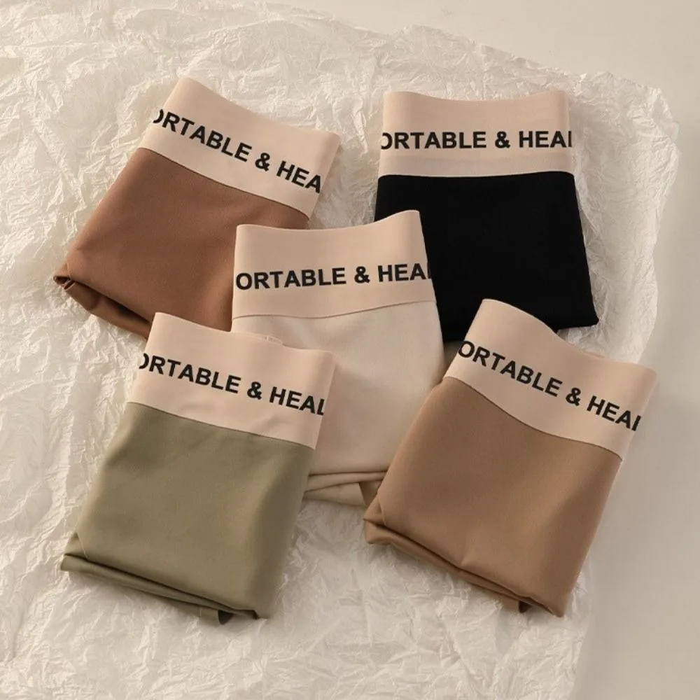 

Color Simple Soft Sport Smooth Underwear High Waist Lingerie Korean Invisible Panties Women Seamless Briefs Ice Silk Underpants