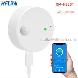 Hi-Link 24G Tuya XM-HE201Microwave Radar Human Presence Sensor Tuya WIFI 2.4G 5V 1A intelligent device Static human body CE FCC