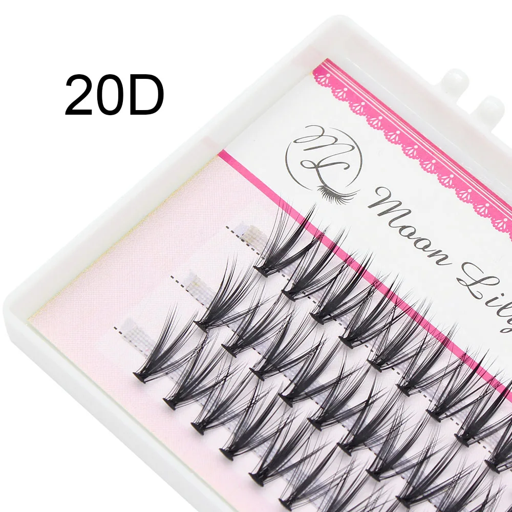 Description Picture 2 of item3d Professional Makeup Personal Cluster Eyelash Graft False 20D Graft False Eyelashes Eyelash Extension Personal Eyelash Bundle