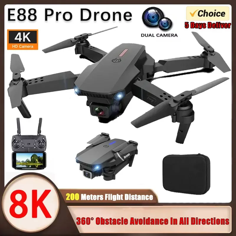 E88 Pro 4K Wide Angle Foldable RC Drone