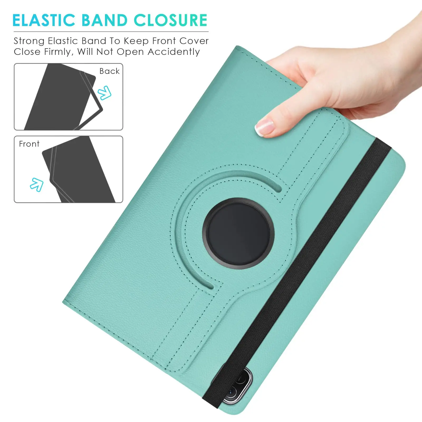 Estojo Protetor de Couro com Função Dormir e Acordar Estande Giratório 360 para Xiaomi Pad Pro 11 Tablet 2023 - Imagem 3