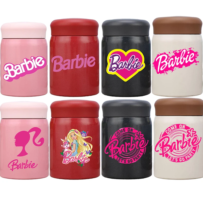 New Kawaii Barbie Tazza Isolata In Acciaio Inossidabile Anime Portatile Mini Tasca Termica Tazza Thermos Viaggio Caffè Bottiglia D'Acqua Regali