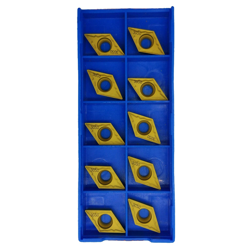 

Brand New CNC Carbide Turning Inserts 10 Pcs/box Blade Cutting Saw DCMT11T304-HMP DCMT32.51 Indexable Practical
