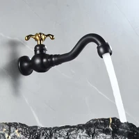 ก๊อกน้ำเย็นเดี่ยวติดผนังสำหรับใช้งานกลางแจ้ง, ก๊อกน้ำอ่างล้างจานติดผนังสีบรอนซ์, ก๊อกน้ำแบบหมุนได้ 5