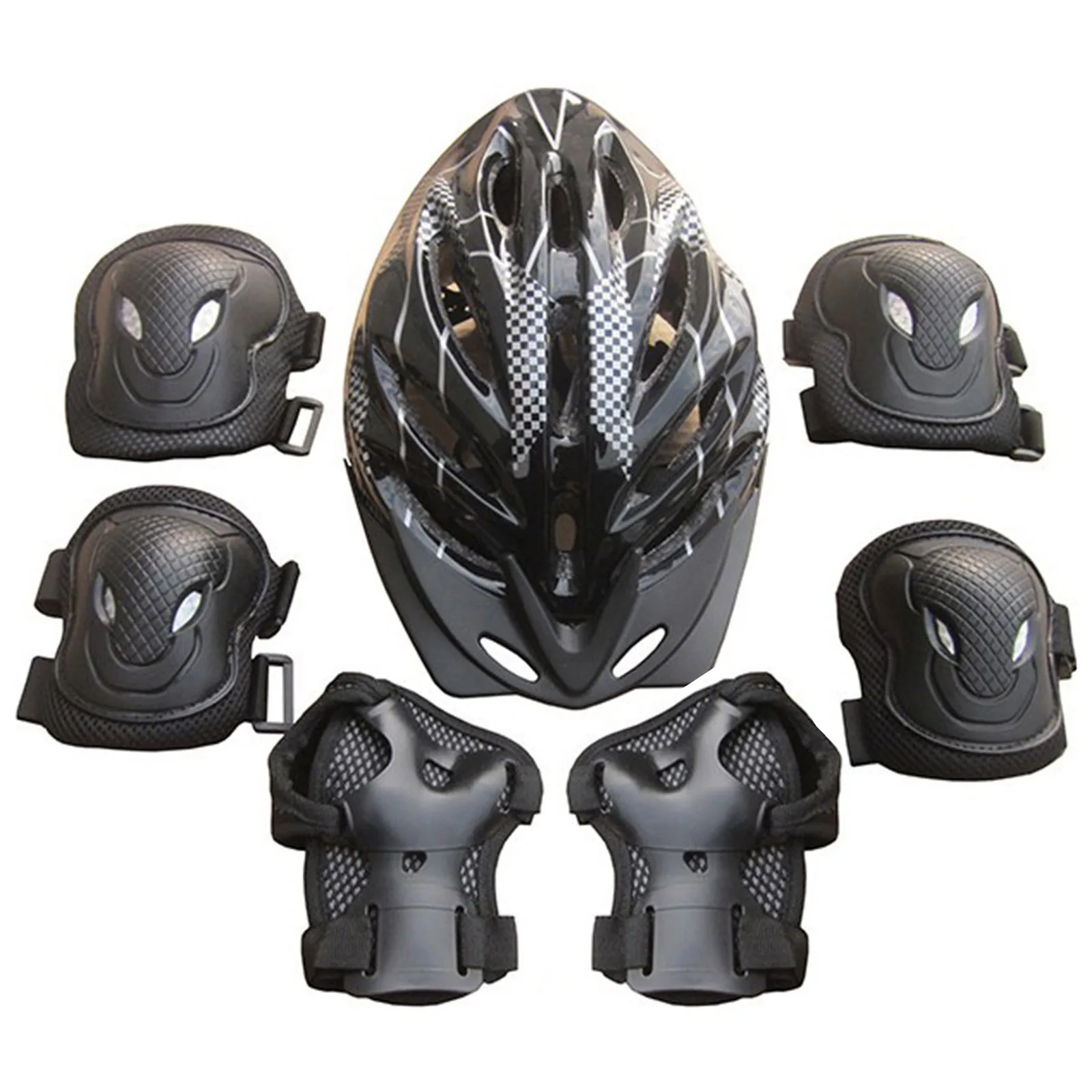 7pcs/set Adult Protective Gear Set Knee Pads Elbow Pads Wrist Pads