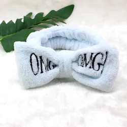 Elegant Bowknot Headband for Women - Versatile Skincare & Beauty Accessory (Blue)