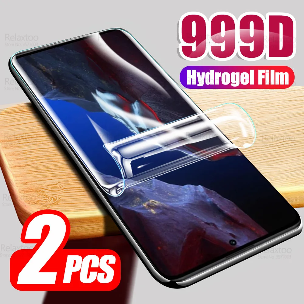 

2 шт. 999D изогнутая Гидрогелевая пленка для Poco F5 Pro защита экрана PocoF5 F5Pro Little F5 F 5 5F 5G мягкие пленки не закаленное стекло