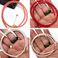 Collier de corail rouge perle d'amour à la mode femme personnalité voyage fête mode clavicule collier accessoires collier perlas collier 1