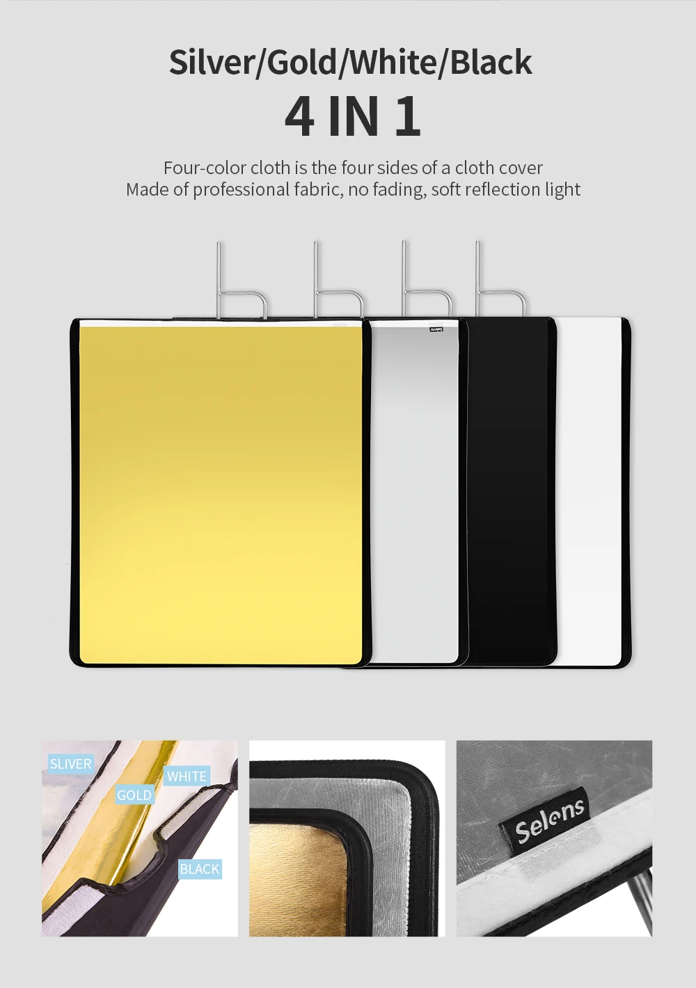 Painel Bandeira, Softlight Pano, 4 Cores, 75x90cm