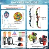 VATOS Night-Light Bow Arrow Guns Toy For Kids Archery Stand Target Board Indoor Outdoor Game Toys Boys Girls Christmas Gift