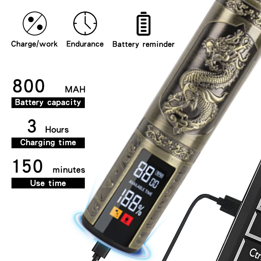 Professional Hair Clipper, Electric Shaver With LED Display, USB-C Charging, Cordless Long Hair Trimmer,Oil Head Hair Clipper BEST SELLERS