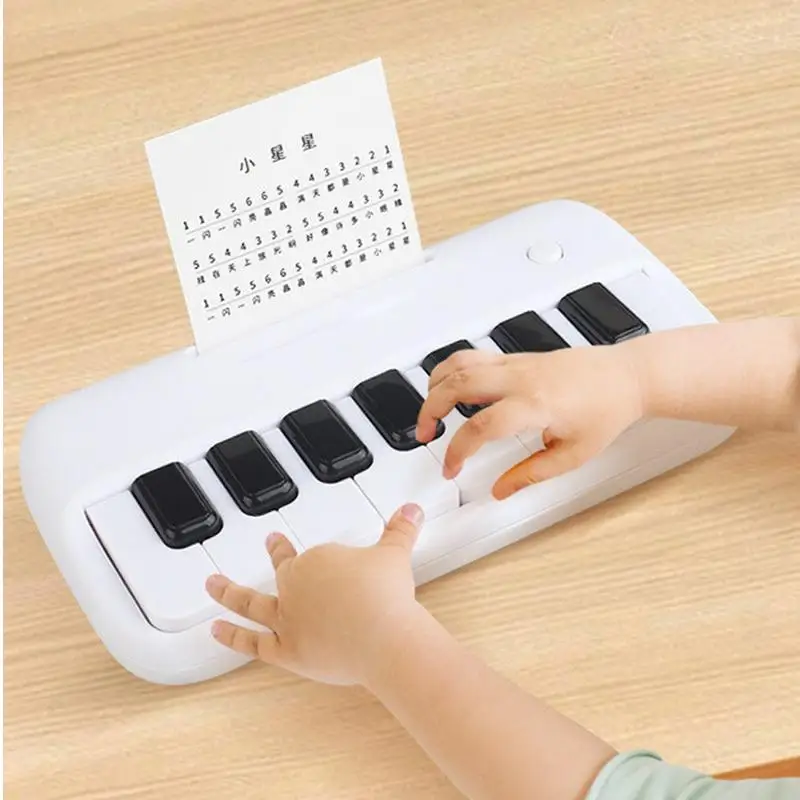 Portable 15 Keys Digital Keyboard Children's Mini Electronic Piano Children Musical Instrument Educational Toy for 3-6 Year Old