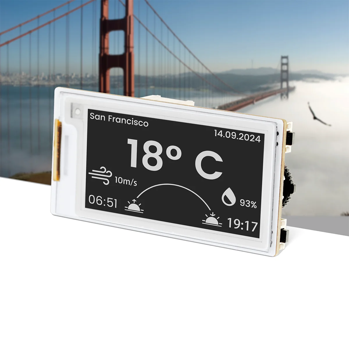 CrowPanel 아두이노 ESP 마이크로파이썬용 SPI 인터페이스 구동, 2.13 인치 전자 종이 전자 잉크, 122x250 ESP32-S3 HMI 디스플레이, 흑백