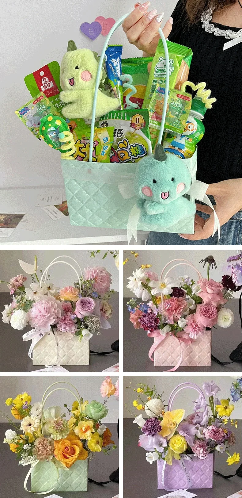 2025, neue wiederverwendbare, wasserdichte Blumen-Einkaufstasche, umweltfreundlich, für Hochzeit, Party, Gastgeschenke, Geschenkbox, tragbarer Blumenstrauß, Verpackung, Dekorationen – Detail 28