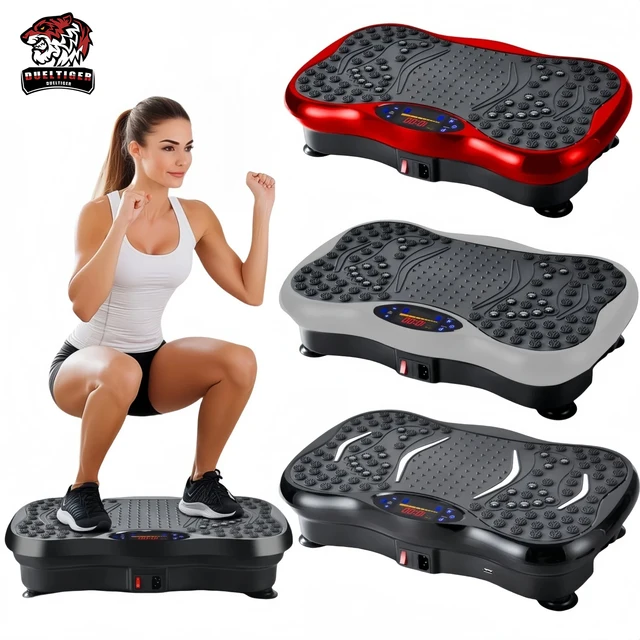 Super Deal Vibration Plate Machine - Portable, 330 Lb Capacity, 5 Modes With Remote For Weight Loss & Lymphatic Drainage