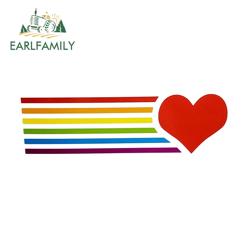 

EARLFAMILY 13 см x 3,8 см для фотонаклейки на автомобиль, аксессуар для гомосексуала, автомобильный аксессуар, наклейка на багажник RV, креативная графика в виде прикуса и царапин