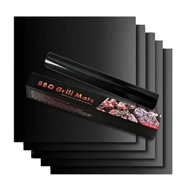 2Db Nem Tapadó Sütő-Védő Szőnyeg Hőálló Sütés Alsó Sütő Bbq Grill Újrafelhasználható És Védi A Konvekciós Szőnyeget - Image 3