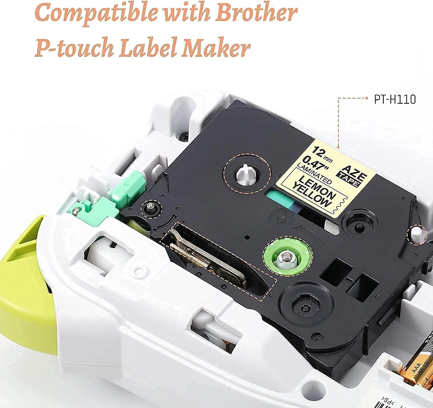 1PC Multicolor 12mm Tze Tape Compatible Brother P-touch Label Printers Tze231 Tze-231 Tze PT Label Ribbon Cassette Tze 231