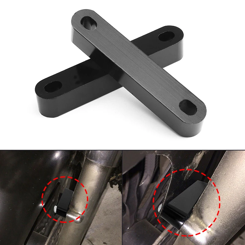 

1 Pair Motorcycle 19" Black Front Fender Spacer Bracket For Harley Touring Electra Glide Road Glide Road King FLHT 1997-2013
