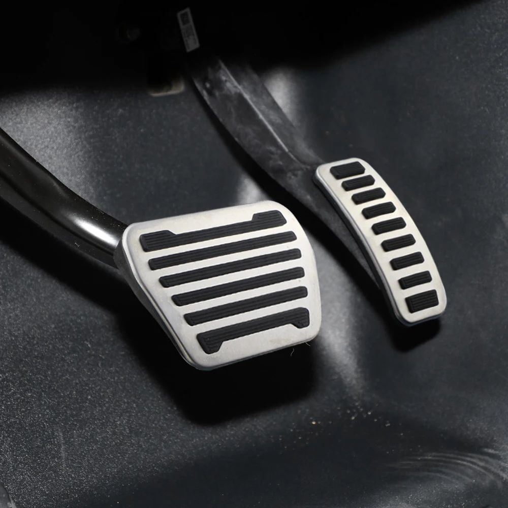 스테인레스 스틸 자동차 가스 브레이크 페달 커버, 랜드로버 디스커버리 5 2014-2020 디펜더 110 2020 레인지로버 보그 2013-2020