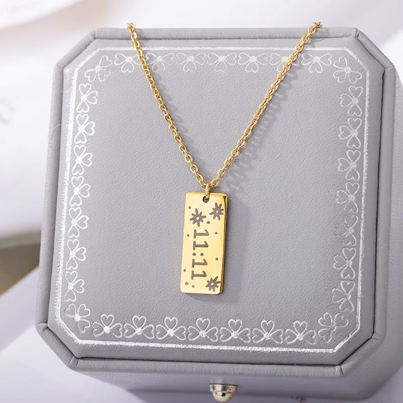 Buy Angel 11:11 Numerology 18K Gold Necklace, Numerology Necklace, Angel  Necklace, Celestial Necklace, Zodiac Necklace, 1111 Necklace Online in  India - Etsy