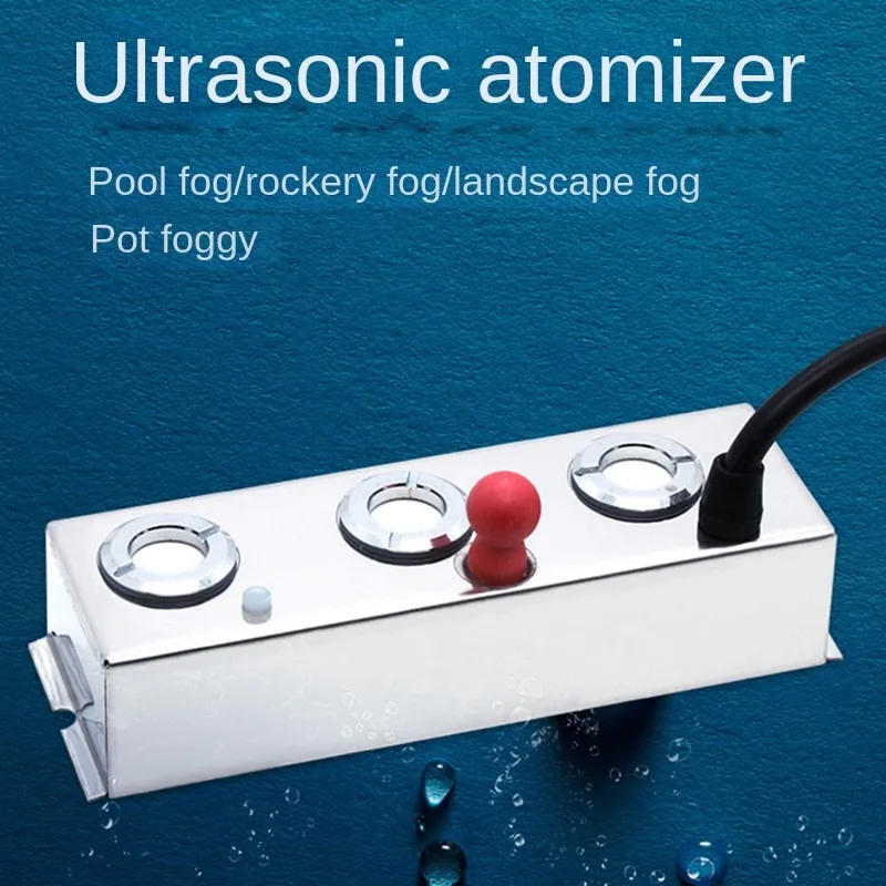 AC36V Ultrasonic 3 Head Humidifier Atomizer Fish Tank Rockery Pool Landscape Water Atomizer Excluding Power Supply 1