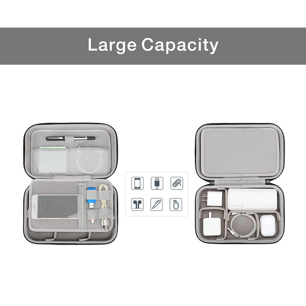 Cable Storage Bag Waterproof Digital Electronic Accessories Organizer Portable Travel Cable Organizer Case camera Charger cable storage bag,digital accessories bag,data cable storage bag,cable organizer pouch,electronics travel organizer