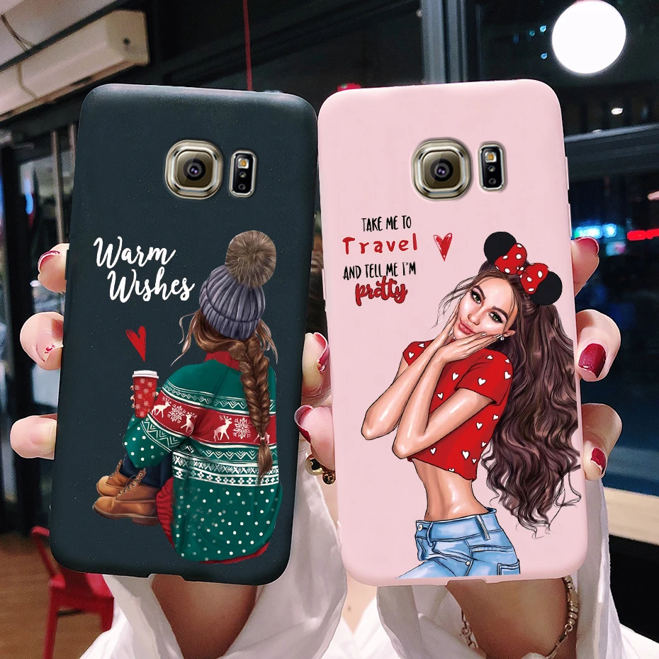 Per Samsung Galaxy S7 Egde Custodia Per Samsung Galaxy S6 Edge Case Per Samsung S7 S6 G920F Sm-G925F Cover Cute Silicon Fundas