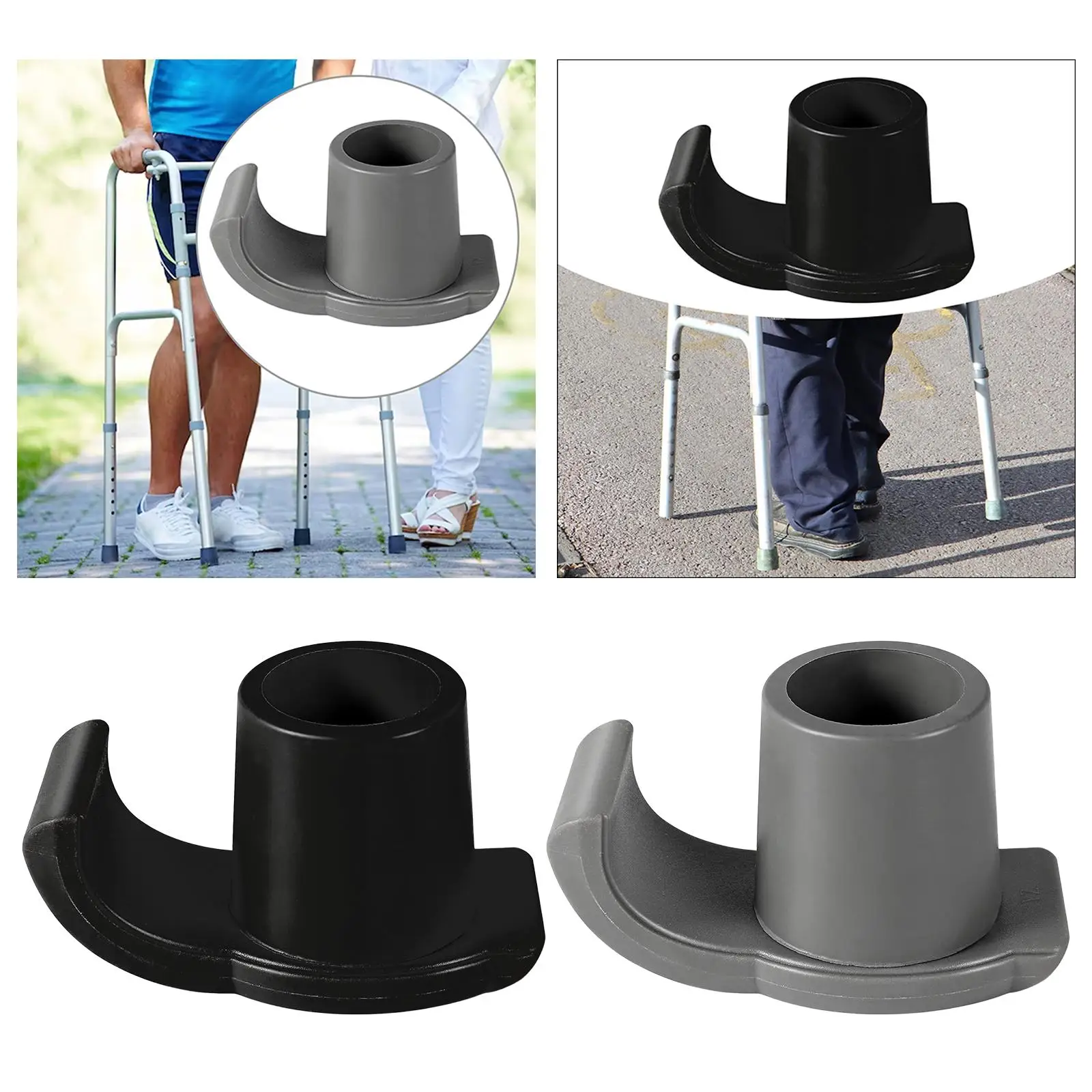 Walker Glide Skis Walker Sliders Coaster Skis Feet Rubber Tips Cap Walker Accessories