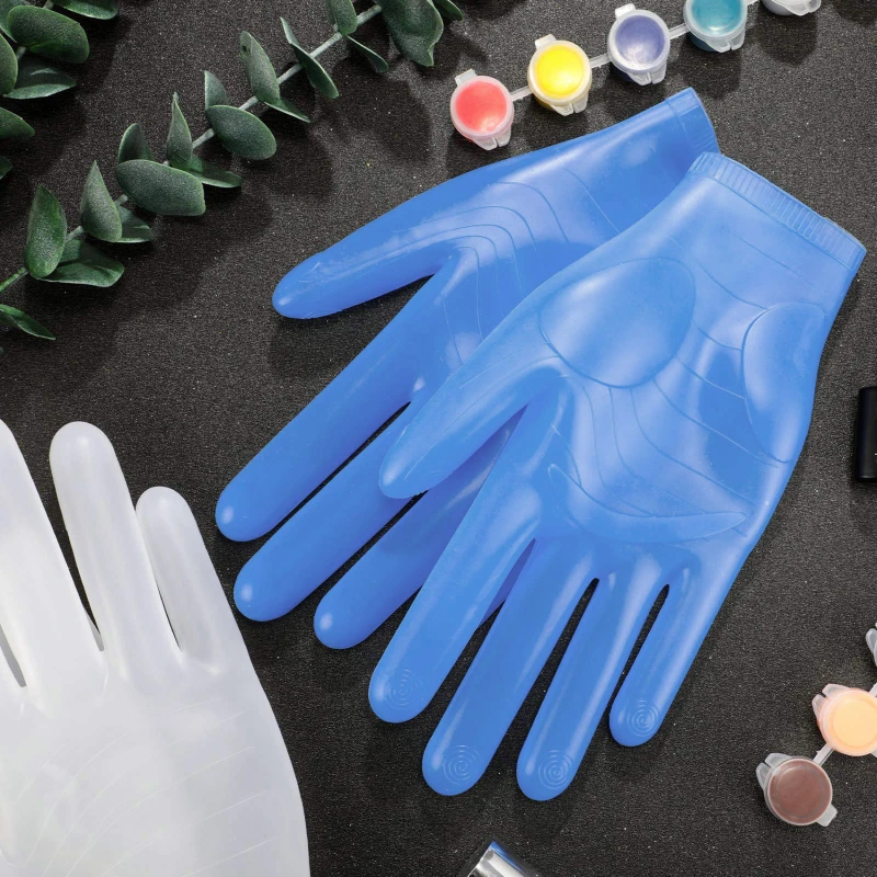 Dishwashing Gloves Cleaning Gloves Protective Gloves 1Pair Reusable Food Grade Silicone Gloves Household Cleaning Restaurant Kitchen High Temperature Resistance
