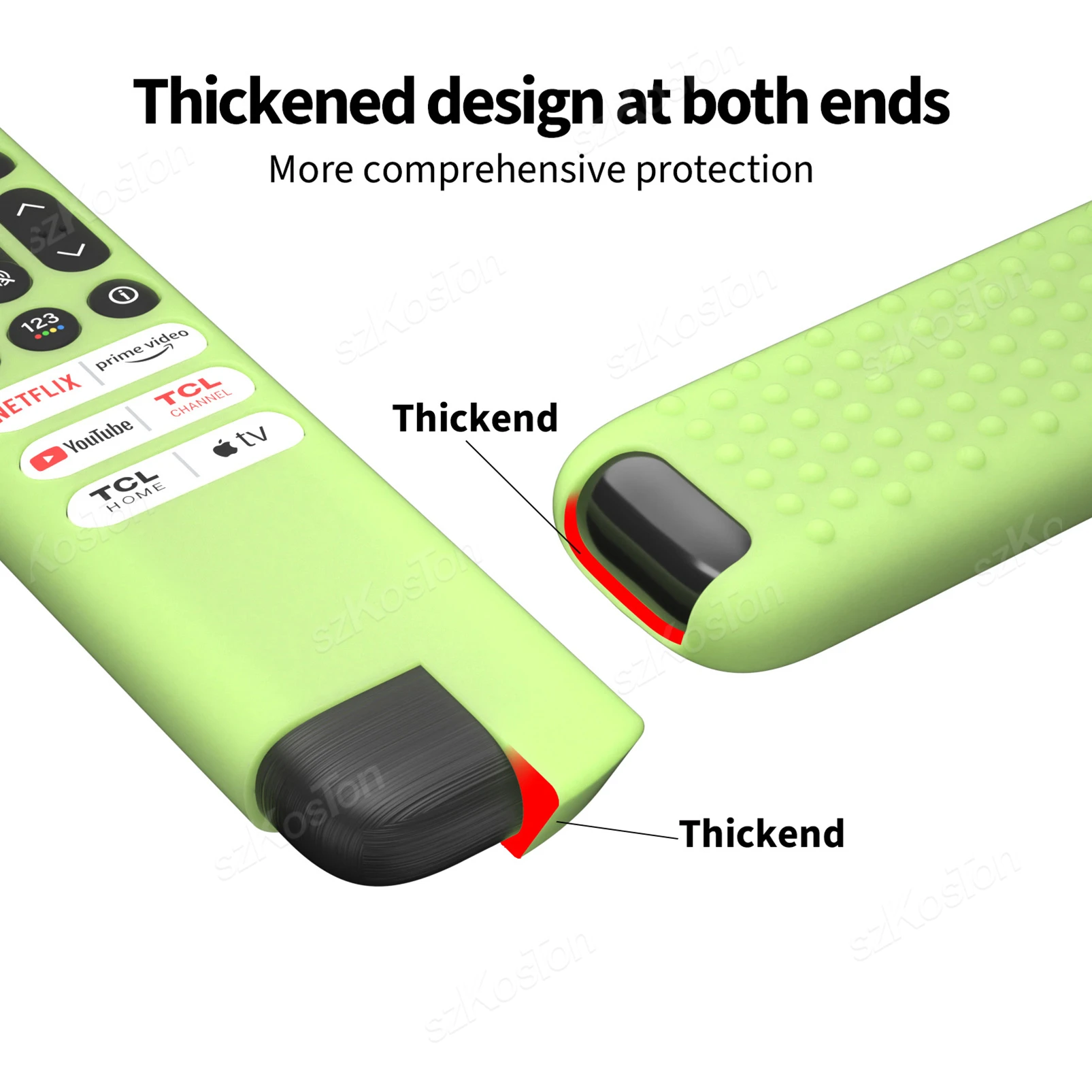 Silicone Protective Case for TCL Smart TV RC813 Remote Control RC923 FMB3/RC902V FMR1 FMR4 FMR5 TVs Remote Protection Cover silicone remote case,silicone remote cover,silicone remote sleeve,remote controller cover,silicone case protector