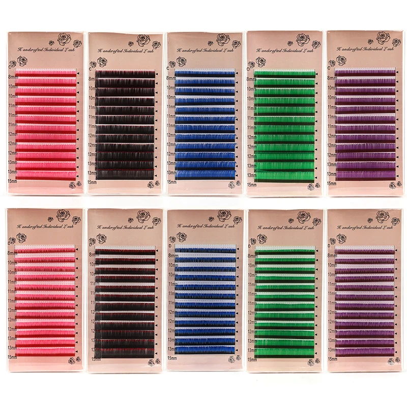 Faux Mink Individual Lashes C Curl Eyelash Extensions