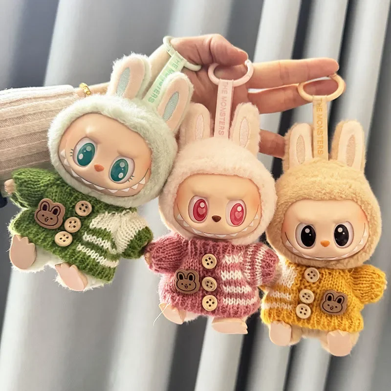 For 17 cm Labubu Clothes Pendant Labubu Sitting Party Bear