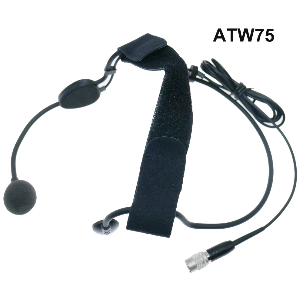 Фото Кардиоидный конденсаторный головной микрофон ATW75 для аудио-техники серии 2000, беспроводная система Body-pack, блокировка в стиле CW, 4-контактный разъем №2