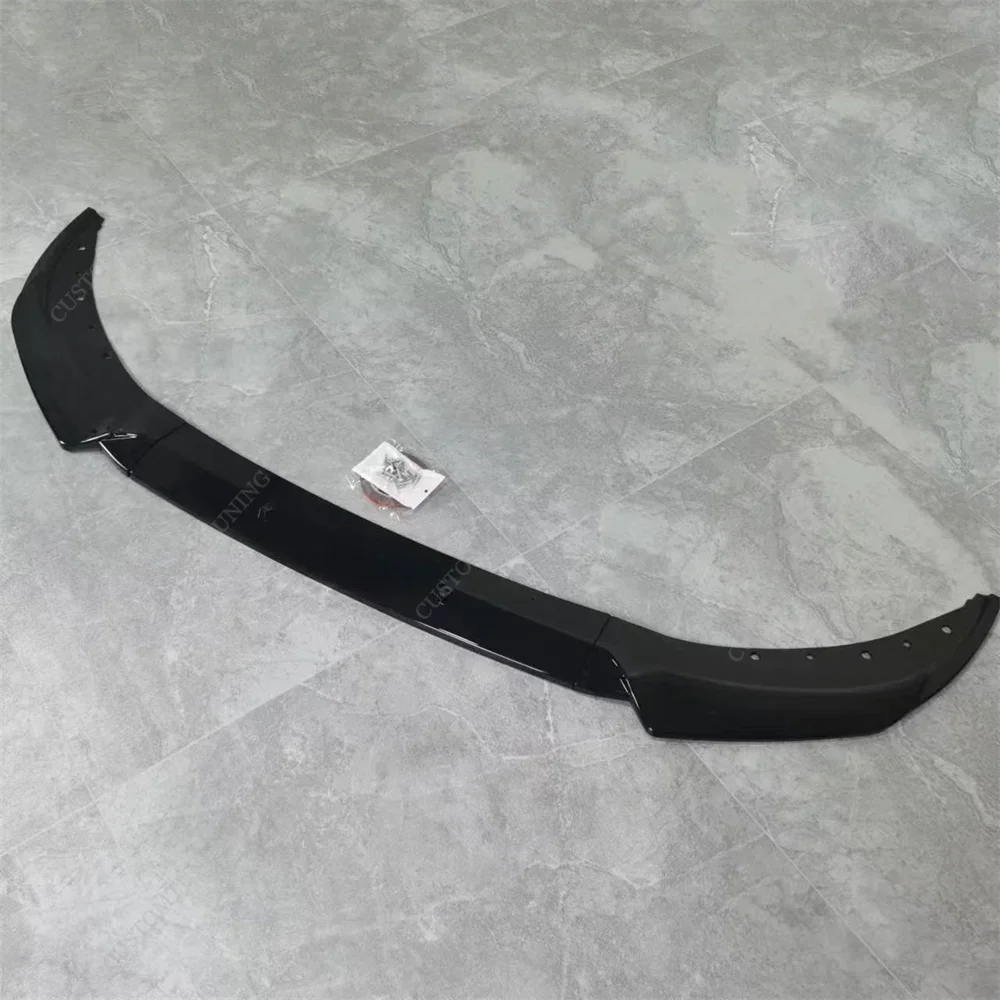 Buy GSRECY Universal Front Bumper Lip Chin Spoiler Splitter Diffuser Guard Wing Protector Trim Car Body Kit Gloss Black