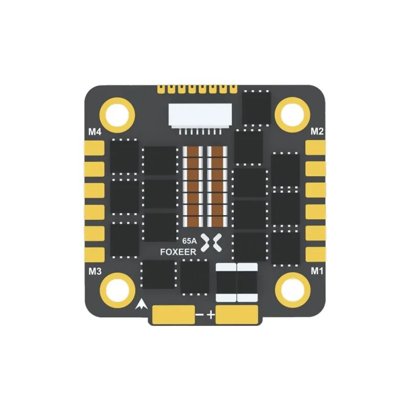 

30X30mm Foxeer Reaper F4 128K 65A BLHELI32 4in1 Brushless ESC 3-8S DSHOT1200 for Flight Controller Stack RC FPV Racing Drone DIY
