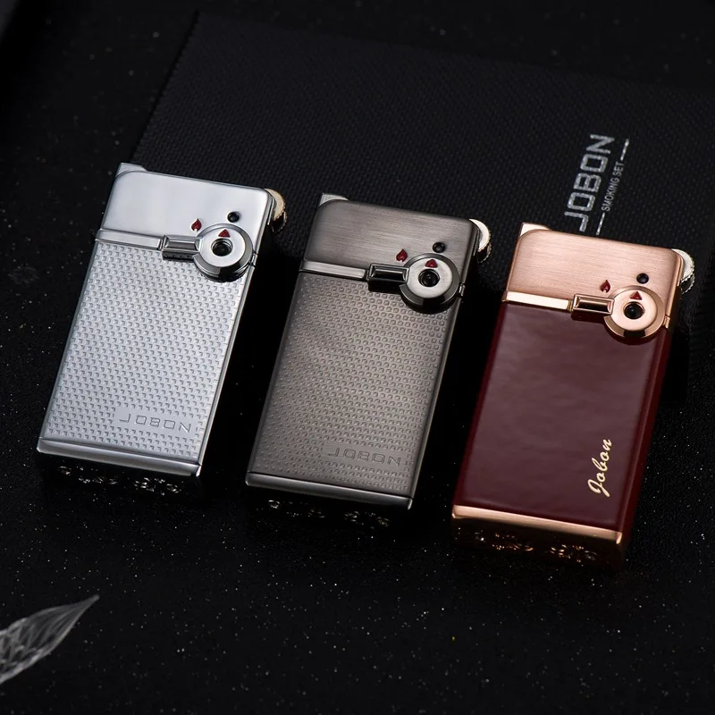 

JOBON Dual Flame Metal Butane Gas Lighter Portable Outdoor Windproof Luxury Cigar Lighter Camping Barbecue Men's Gadgets