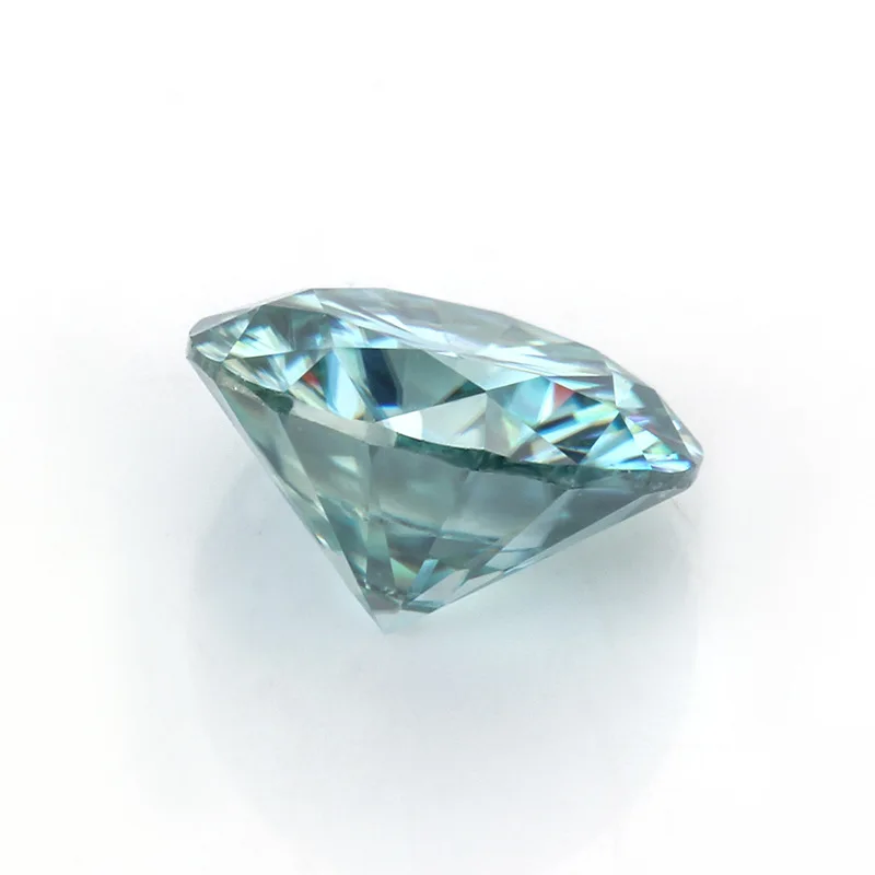 Quality Blue Moissanite Stone Round Cut D Color VVS Lab Grown Gemstones For Jewelry With GRA Report
