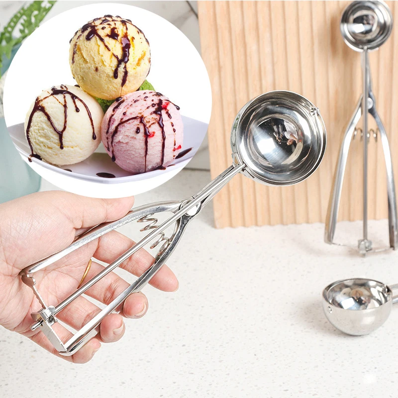 Multi-style Stainless Steel Ice Cream Scoop Ball Digger Handmade Ice Cube Mold Easy Demoulding Kitchen Accessories ice tray mold