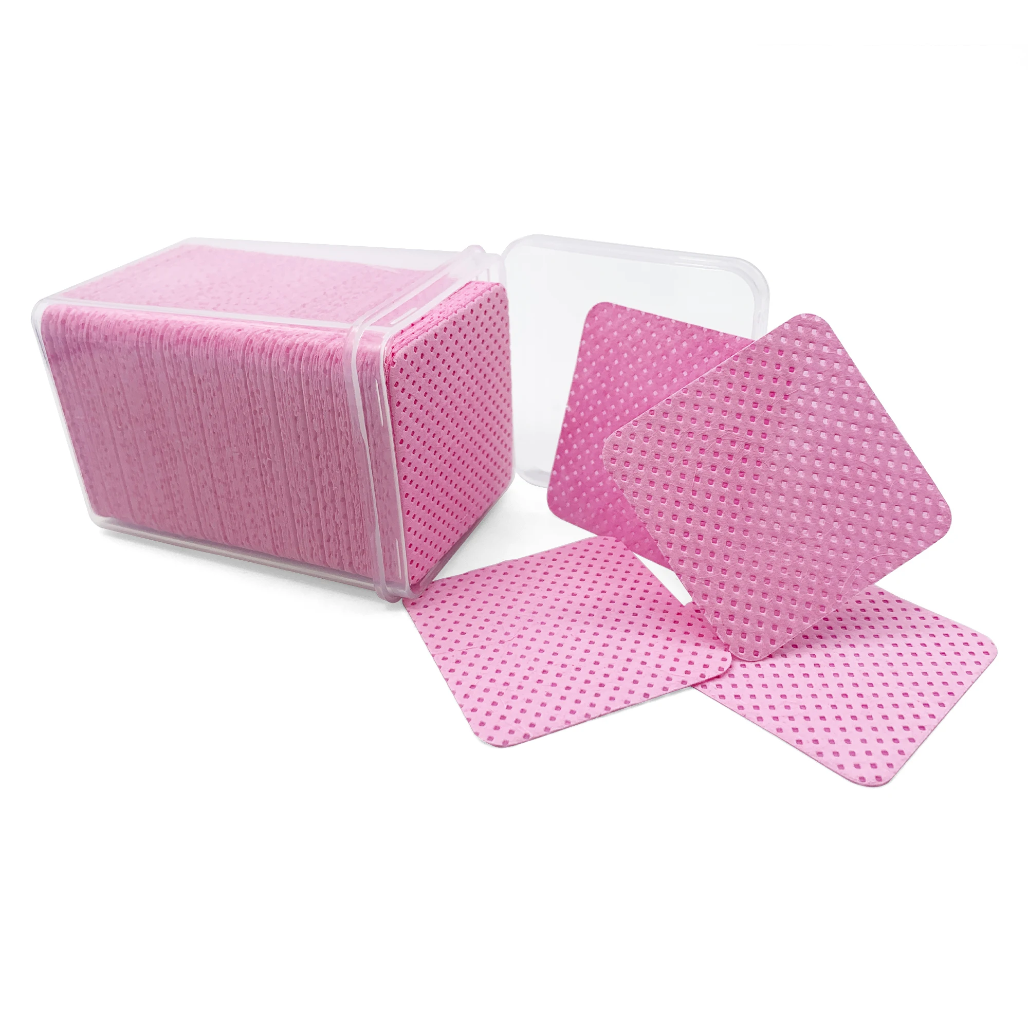200PCS/Box Disposable Remover Cotton Pad Wipes Nail Polish Eyelashes Glue Cleaner Lint-Free Paper Pad Cleaning Manicure Supplies