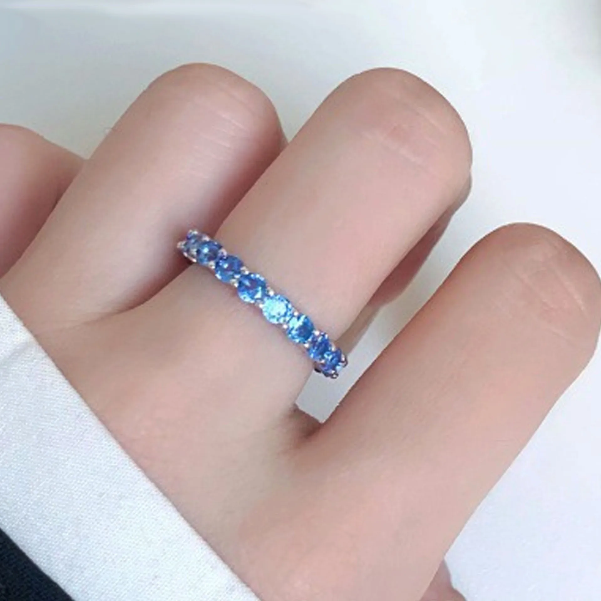 2025 New Original Color Candy Crystal Ring fine Jewelry Set Luxury Heart Shaped Necklace Earrings Bracelet Women's Romantic Gift 6