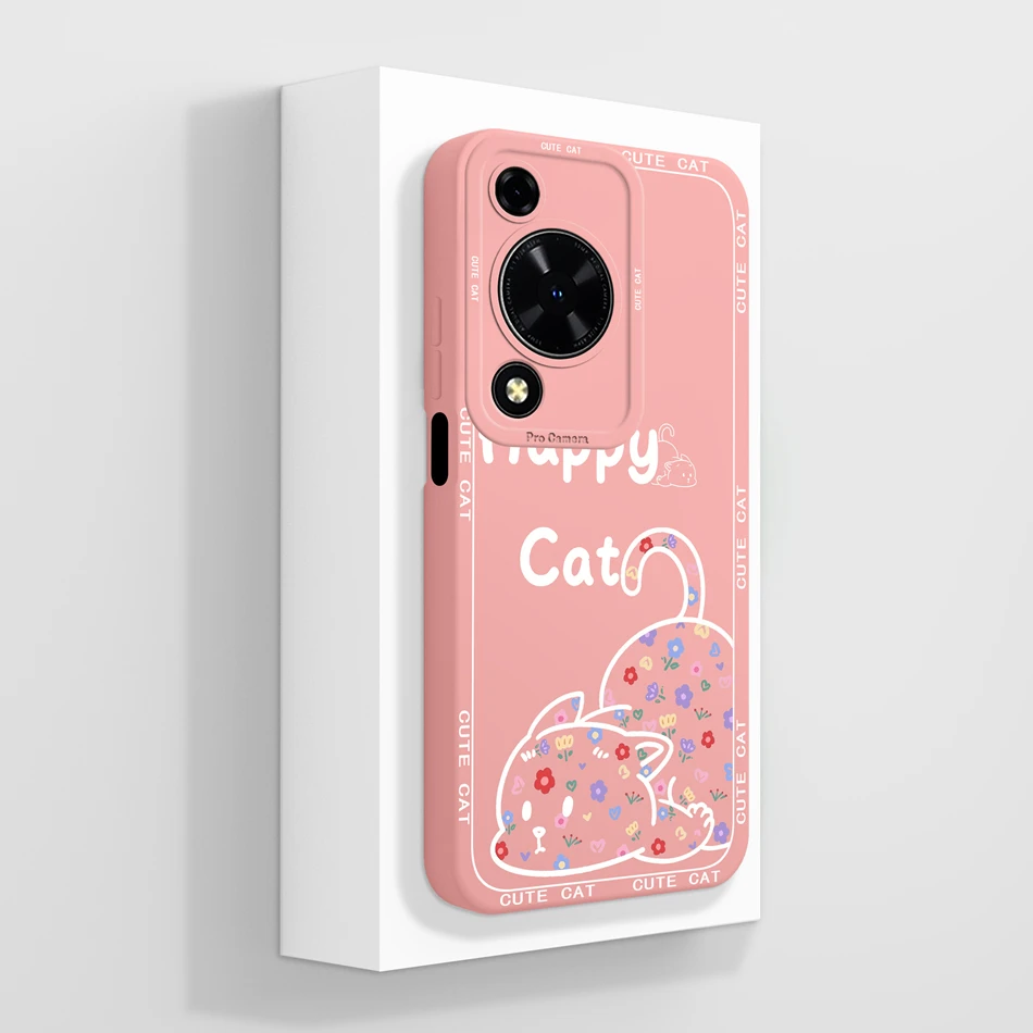 Cute Design Phone Case with Camera Protector, Soft Liquid Silicone Protective Bumper