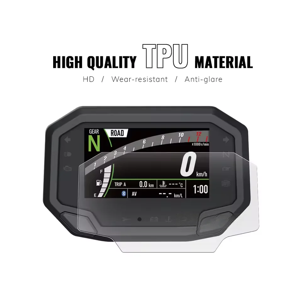 가와사키 ZX10R ZX-6R ZX-4R Z1000SX Z650 Z900 Z500SE 용 오토바이 TFT 디스플레이 보호 필름 스크린 프로텍터 계기판 필름