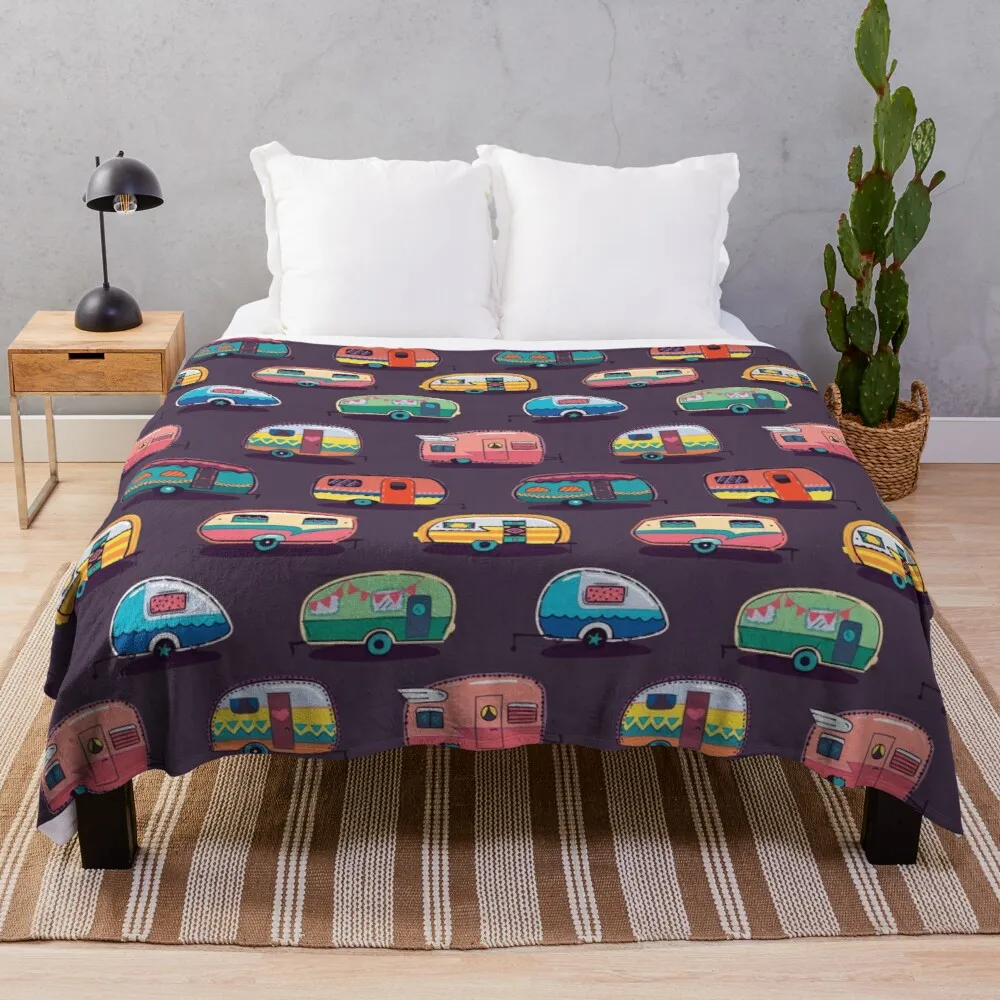 Happy camper Throw Blanket Luxury Designer Blanket Blankets For Bed AliExpress