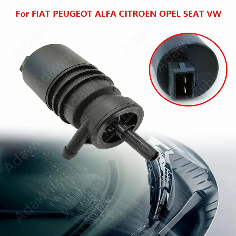 Windshield Water Jet Motor For Opel Fiat Peugeot Vw Alfa Romeo Citroen Seat 1450172