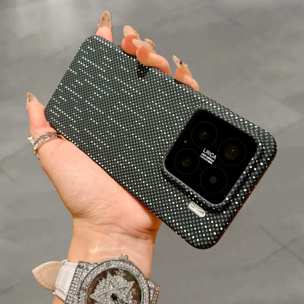 Ultra-Thin Carbon Fiber Pattern Case - Matte Magnetic Wireless Charging Shockproof Cover
